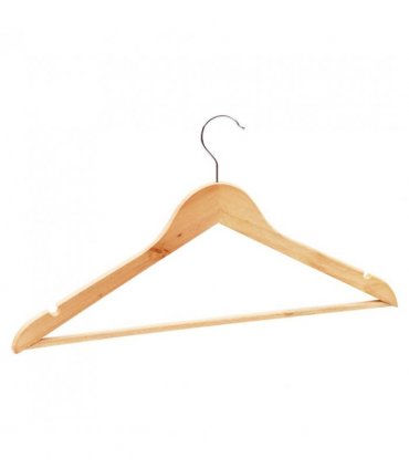 vidaXL 50 pcs Clothes Hanger Set Non-slip Hardwood — Colour: brown