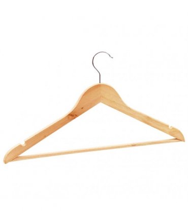 vidaXL 100 pcs Clothes Hanger Set Non-slip Hardwood — Colour: brown