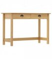 vidaXL Console Table Hill with 2 Drawers 110x45x74 cm Solid Pine Wood — Colour: brown