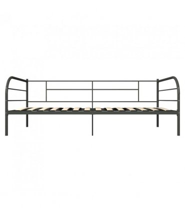 284674 vidaXL DayBed Frame without Mattress Grey Metal 90x200 cm