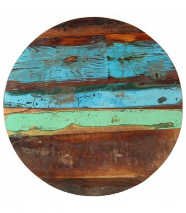 vidaXL Table Top | Multicolour | Solid reclaimed wood | Medium — Size: 60 cm 25-27 mm