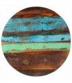 vidaXL Table Top | Multicolour | Solid reclaimed wood | Medium — Size: 60 cm 25-27 mm