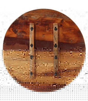 vidaXL Table Top | Multicolour | Solid reclaimed wood | Medium — Size: 60 cm 25-27 mm