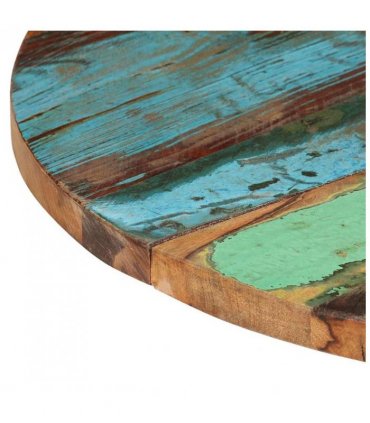 vidaXL Table Top | Multicolour | Solid reclaimed wood | Medium — Size: 60 cm 25-27 mm