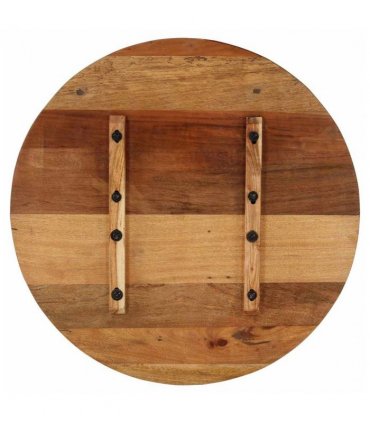 vidaXL Round Table Top 70 cm 15-16 mm Solid Reclaimed Wood