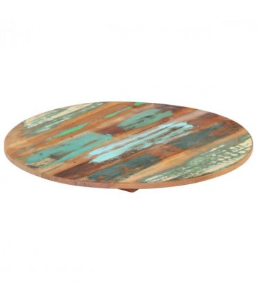 vidaXL Table Top | Various | Solid tropical reclaimed wood | 40 cm | Table Top — Size: 40 cm 15-16 mm