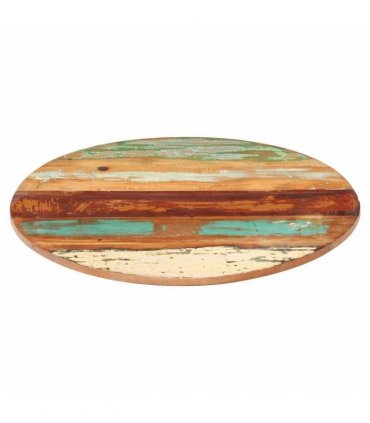 vidaXL Table Top | Various | Solid tropical reclaimed wood | 40 cm | Table Top — Size: 40 cm 15-16 mm
