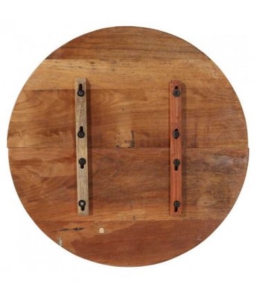 vidaXL Round Table Top 70 cm 25-27 mm Solid Reclaimed Wood