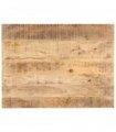 vidaXL Table Top | Natural | Solid Mango Wood | 80x70 cm | Durable | Table Top — Size: 80 x 70 cm 25-27 mm