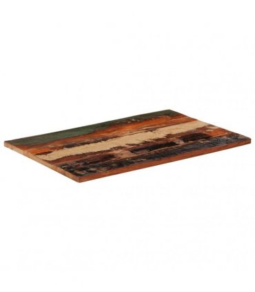 vidaXL Table Top | Various shades of reclaimed wood | Solid reclaimed wood — Size: 60 x 90 cm 25-27 mm