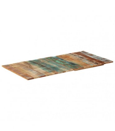 vidaXL Table Top | Varies piece to piece | Solid reclaimed wood | 60x120 cm — Size: 60 x 120 cm 15-16 mm