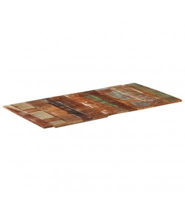 vidaXL Table Top | Varies piece to piece | Solid reclaimed wood | 60x120 cm — Size: 60 x 120 cm 15-16 mm