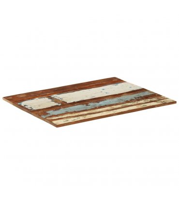 vidaXL Rectangular Table Top 70x90 cm 15-16 mm Solid Reclaimed Wood — Size: 70 x 90 cm 15-16 mm