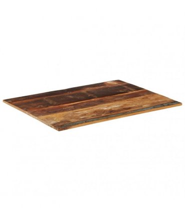 vidaXL Rectangular Table Top 70x90 cm 15-16 mm Solid Reclaimed Wood — Size: 70 x 90 cm 15-16 mm