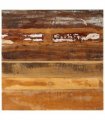 vidaXL Table Top | Mixed Wood Colours | Solid Tropical Reclaimed Wood | 70x70 cm — Size: 70 x 70 cm 15-16 mm