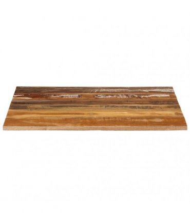 vidaXL Table Top | Mixed Wood Colours | Solid Tropical Reclaimed Wood | 70x70 cm — Size: 70 x 70 cm 15-16 mm