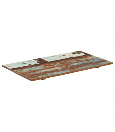 vidaXL Table Top | Multicolour | Solid reclaimed wood | 60x100cm | Durable — Size: 60 x 100 cm 15-16 mm