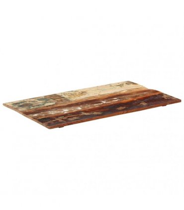 vidaXL Table Top | Multicolour | Solid reclaimed wood | 60x100cm | Durable — Size: 60 x 100 cm 15-16 mm