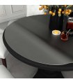vidaXL Table Protector | Transparent | PVC | 80 cm diameter | Scratch-resistant — Colour: matte