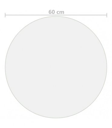 vidaXL Table Protector Matt Ø 60 cm 1.6 mm PVC — Colour: matte