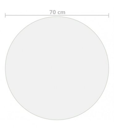 vidaXL Table Protector Matt Ø 70 cm 1.6 mm PVC — Colour: matte