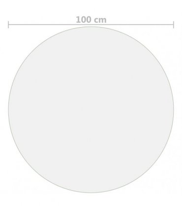 vidaXL Table Protector Matte Ø 100 cm 1.6 mm PVC
