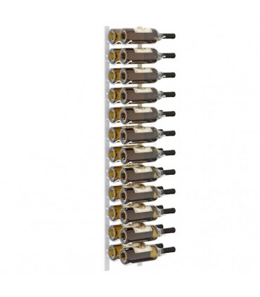 vidaXL Wall Mounted Wine Rack for 24 Bottles 2 pcs White Iron