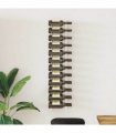vidaXL Wall Mounted Wine Rack for 24 Bottles White Iron