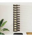 vidaXL Wall Mounted Wine Rack for 36 Bottles White Iron