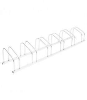 vidaXL Bike Rack for 6 Bikes Galvanised Steel — Colour: silver, Model: trapezoid