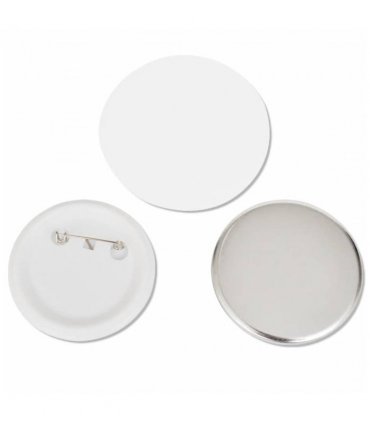 500 pcs PinBack Button Parts 25 mm