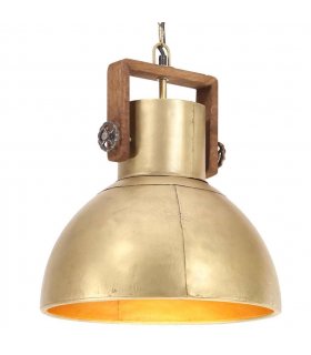 vidaXL Industrial Hanging Lamp 25 W Brass Round 40 cm E27 — Size: Ø 40 cm
