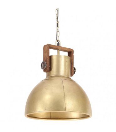 vidaXL Industrial Hanging Lamp 25 W Brass Round 40 cm E27 — Size: Ø 40 cm