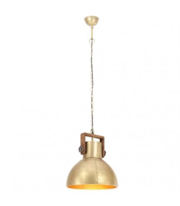 vidaXL Industrial Hanging Lamp 25 W Brass Round 40 cm E27 — Size: Ø 40 cm