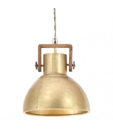 vidaXL Industrial Hanging Lamp 25 W Brass Round 40 cm E27 — Size: Ø 40 cm