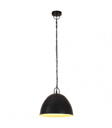 vidaXL Hanging Lamp | Black | Iron | 31 cm diameter | Hanging Light | Round — Size: Φ 31 cm