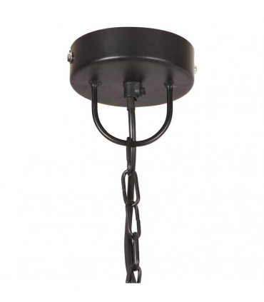 vidaXL Hanging Lamp | Black | Iron | 31 cm diameter | Hanging Light | Round — Size: Φ 31 cm