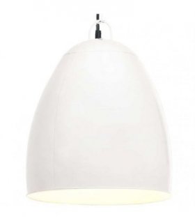 vidaXL Industrial Hanging Lamp 25 W White Round 42 cm E27 — Size: Ø 42 cm