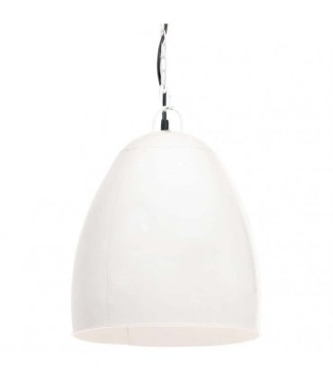 vidaXL Industrial Hanging Lamp 25 W White Round 42 cm E27 — Size: Ø 42 cm