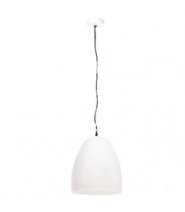 vidaXL Industrial Hanging Lamp 25 W White Round 42 cm E27 — Size: Ø 42 cm