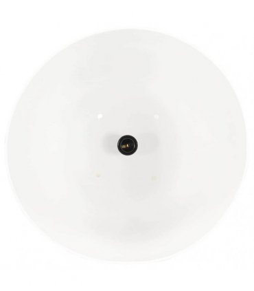 vidaXL Industrial Hanging Lamp 25 W White Round 42 cm E27 — Size: Ø 42 cm