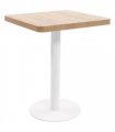 vidaXL Bistro Table Light Brown 60X60 cm MDF — Colour: light brown and white, Size: 60 x 60 x 75 cm
