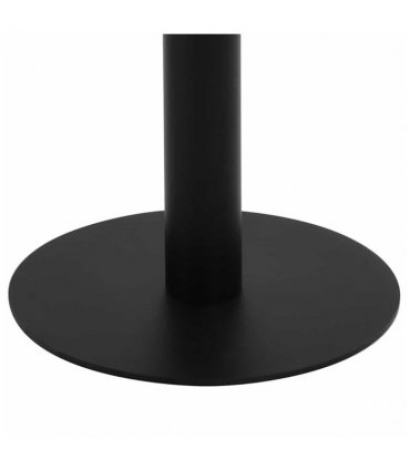 vidaXL Bistro Table | Dark brown, black | MDF, steel | 50x50x75 cm — Colour: dark brown and black, Size: 50 x 50 x 75 cm
