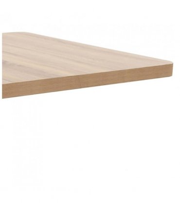 vidaXL Bistro Table | Light brown | MDF | 80 cm x 80 cm x 75 cm | Pedesta — Colour: light brown and white, Size: 80 x 80 x 75 cm