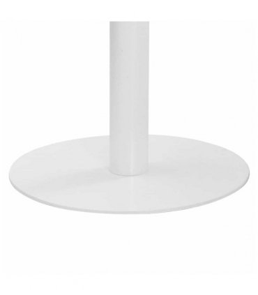 vidaXL Bistro Table | Light brown | MDF | 80 cm x 80 cm x 75 cm | Pedesta — Colour: light brown and white, Size: 80 x 80 x 75 cm