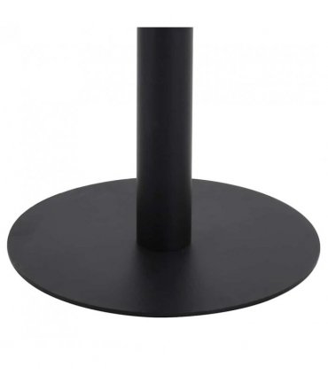 vidaXL Bistro Table | Light brown and black | MDF | 60x60 cm |  Simplistic — Size: 60 x 60 x 75 cm