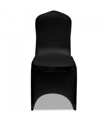 vidaXL Chair Cover Stretch Black 18 pcs