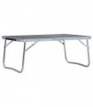 vidaXL Folding Camping Table Grey Aluminium 60x40 cm
