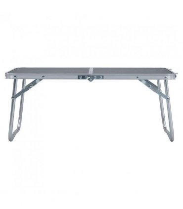 vidaXL Folding Camping Table Grey Aluminium 60x40 cm