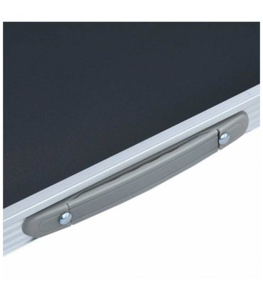 vidaXL Foldable Camping Table with Metal Frame 80x60 cm Grey